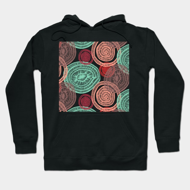 circle doodle pattern Hoodie by hdconnelly